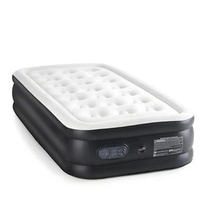 Twin Camping Air Mattress with Built-in Electric High-Speed Pump 18" Bed Height - Picture 1 of 7