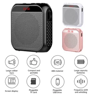 Portable Voice Amplifier For Teachers With Microphone Headset Personal Speaker - Picture 1 of 23