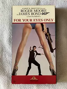 James Bond: For Your Eyes Only VHS VF+ Roger Moore is 007 1991/1994 - Imagen 1 de 3