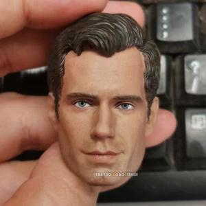Superman 1/6 testa dipinta scultura testa modello GK per action figure 12" - Foto 1 di 5