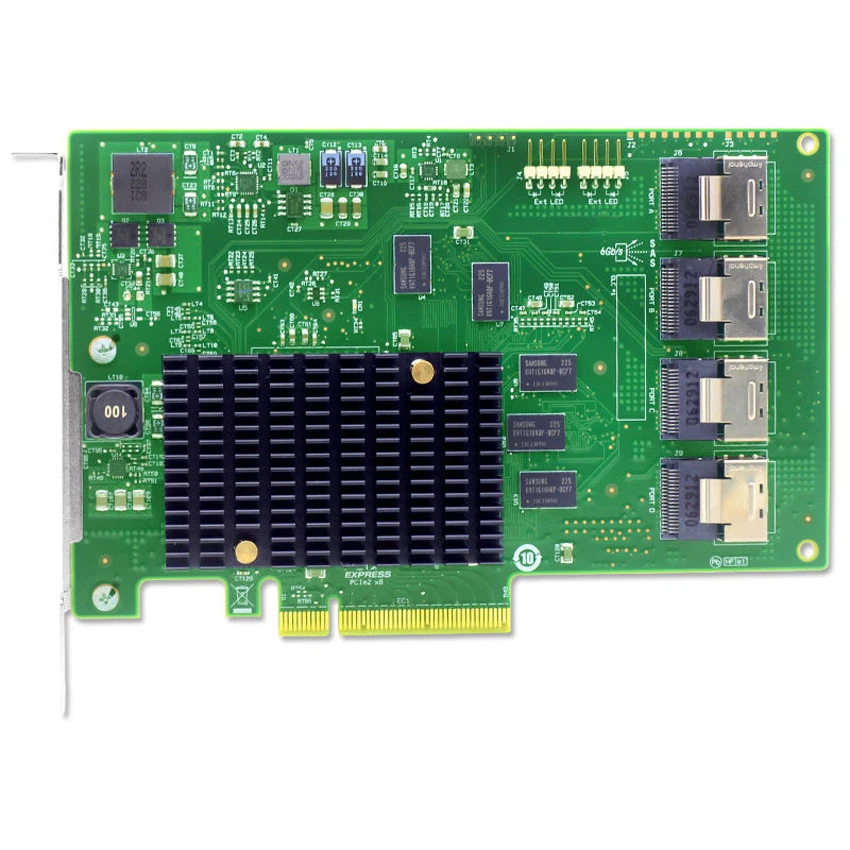 LSI00244 9201-16i PCI-Express 2.0 x8 SATA / SAS Host Bus Adapter Card - Image 1 of 3