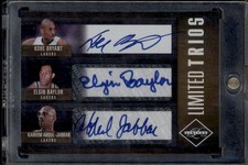 2011-12 Limited Triple Auto Elgin Baylor Kobe Bryant Kareem Abdul-Jabbar /10