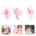  3 Sets Cake Decoration Pvc Girl Dancing Toys Collectible Figurines