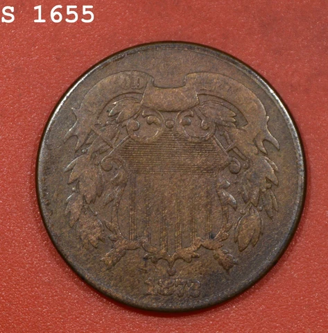 1872 Two-Cent Piece "Fine" *Free S/H After 1st Item* Cover
