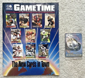 WLAF 1991 GameTime Magazin mit versiegelten Pro Set Karten - Bild 1 von 3