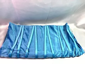 Velvet Blue Throw Pillow Covers With Invisible Zipper - 20x20 Inches - Set Of 2 - Picture 1 of 5