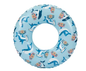 Play Day Blue Shark Inflatable 31" Dia Swim Tube Pool Float Age 9+ - Picture 1 of 4