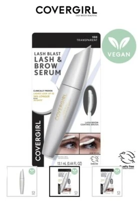Covergirl Lash & Brow Serum #100 Lash Blast Transparent Vegan Cruelty Free NEW - Image 1 of 4
