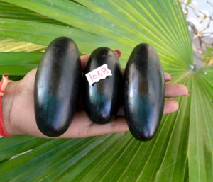 original Narmada Shivling 3,25""3""3"" Zoll Narmada Stein/Shivling für Pooja ~1068 - Bild 1 von 8