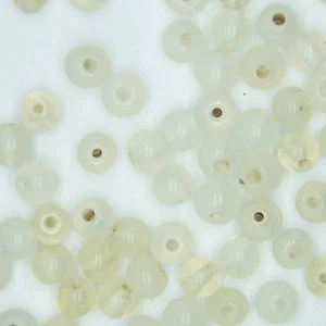 Cuentas de vidrio alabastro redondas translúcidas 6 mm. Paquete de 50. Hecho en la India. - Imagen 1 de 2
