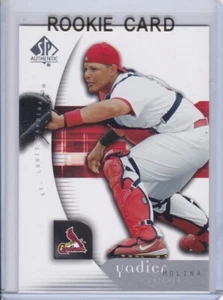 YADIER MOLINA ROOKIE CARD Upper Deck SP Authentic Baseball ST LOUIS CARDINALS RC - Picture 1 of 2