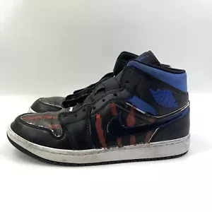 Air Jordan 1 Mid Racer Blue Nike Retro 2021 Customized 554724-140 Men's Size 10 - Picture 1 of 19