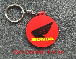 Llavero circular rojo goma Honda para motocicletas carreras motocicletas regalo - Imagen 1 de 9