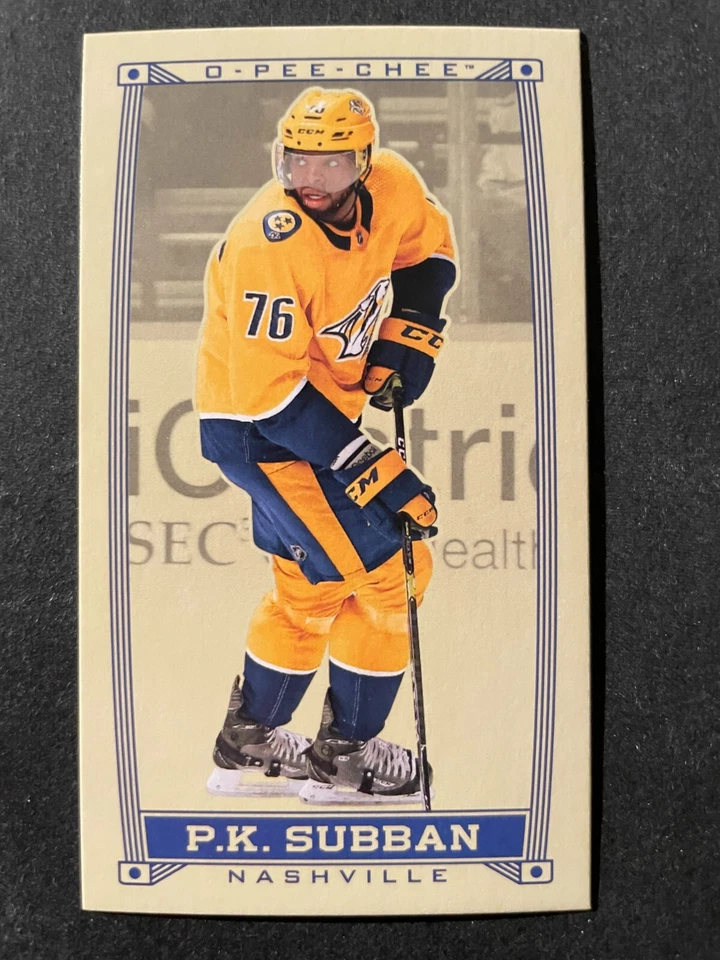 P.K. SUBBAN 2019-20 O-Pee-Chee Mini Caramel #C-9 Nashville Predators - Image 1 of 2