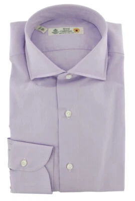 Camisa social Luigi Borrelli roxa lavanda - Fina - (8P) - Imagem 1 de 4