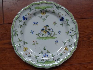 MARTRES TOLOSANE 1 ANCIENNE ASSIETTE PLATE FAIENCE 22,5 cm 19 EME CROIX VERTE - Picture 1 of 10