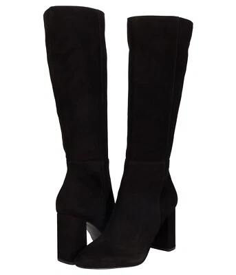 Womens Steve Madden Ninny Black Suede Tall Knee High Boots Size 9 - Image 1 of 4