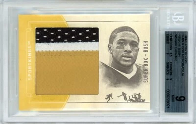 2009 SPORTKINGS SUPER BOX 2 - 1/1 GAME-USED REGGIE BUSH JERSEY RELIC! - BGS 9 - Image 1 of 2