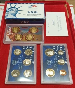 2008 Clad US Proof 14 Coin Set with Original Packaging & COA COMPLETE - Picture 1 of 1