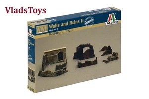 Italeri Plastic Model kit 1/72 Diorama Walls & Ruins II Accessories WWII 6090 - Picture 1 of 4