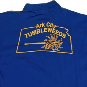Camisa Ark City Kansas Tumbleweeds Car Club Arkansas KS Azul Cuello Medio - Imagen 1 de 10