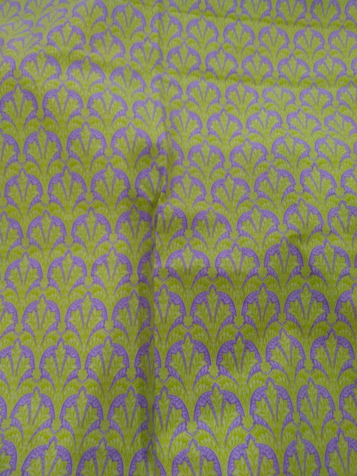 Purple Green Fabric Traditions sewing quilting clothes crafts cotton spring - Image 1 of 1