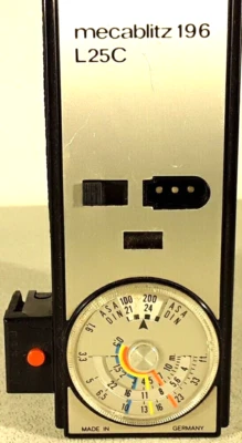 ** Unidad de flash de cámara alemana vintage Metz Mecablitz 196 L25C FUNCIONANDO HECHA EN ALEMANIA Foto 1 de 4