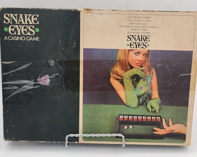 Vintage Snake Eyes Casino Game Complete Original Box 1968 Selchow & Righter Co - Image 1 of 4