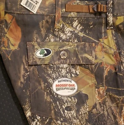 MOSSY OAK BREAKUP CAMOUFLAGE EXPLORER CARGO PANTS MEN'S LARGE - Image 1 of 4