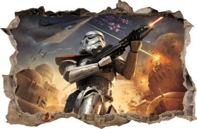 MARKER STAR WARS Stormtrooper Autocollant Mural trou dans le mur Stickers muraux 51