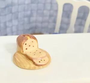 Dollhouse Miniature Sliced Bread on Bread Board #SB-2 - Picture 1 of 2