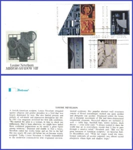 USA5 #3379-83 U/A Fleetwood FDC Combo5 Louise Nevelson - Imagen 1 de 1
