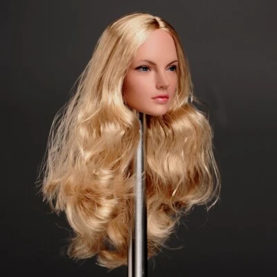 Figura de acción 1/6 SDH005-B modelo cabeza niña rizada amarilla para 12 pulgadas PH TBL Foto 1 de 4