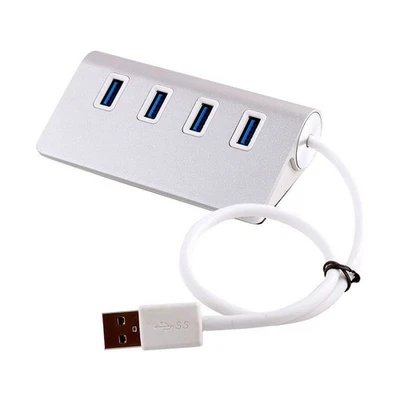 4-Port USB 3.0  Aluminum Hub 5Gbps High Speed Adapter Convertor For PC/Laptop B - Image 1 of 4