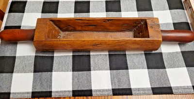 Treenware Rolling Pin Planter 22" Long 4" wide Salem Collection Reproduction EUC - Image 1 of 4