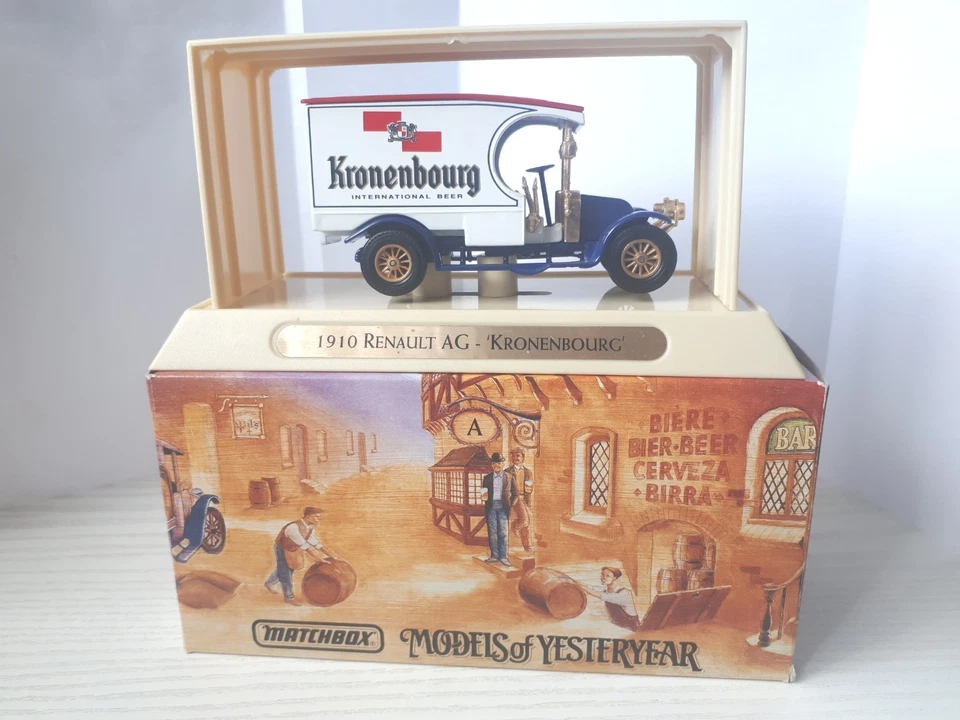 Matchbox Models Of Yesteryear No. YGB07 1910 Renault Type AG Kronenbourg mit OVP - Bild 1 von 4