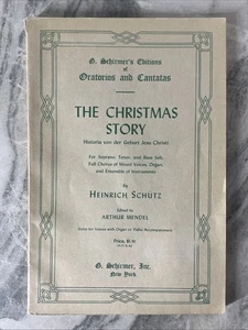 1949 Die Weihnachtsgeschichte von Heinrich Schütz Partituren für Stimmenbegleitung - Bild 1 von 6