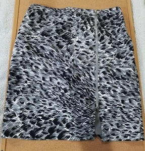 Talbots Damen Rock Größe 16 W Schwarz Gepard Stretch Modern Gerade Bleistift - Bild 1 von 9