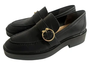 NEW Stuart Weitzman Brenna Horsebit Loafer Shoes•37.5/US 7•Embellished Navy $450 - Picture 1 of 10