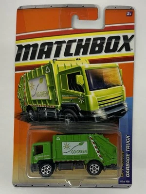 Matchbox City Action 2010 Green Garbage Truck Die-Cast Toy 66/100 - Image 1 of 4