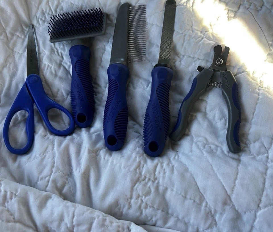 Kit de aseo Top-Paw de 5 piezas para perros/gatos, las herramientas son afiladas Foto 1 de 3