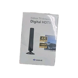 Wave Max Indoor TV Antenna 4K Ultra HD Antenna With Booster No Subscriptions NEW - Picture 1 of 6