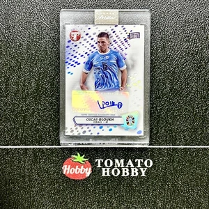 TOPPS PRISTINE UEFA EURO 2023 OSCAR GLOUKH RC AUTO REFRACTOR ISRAEL - Picture 1 of 2