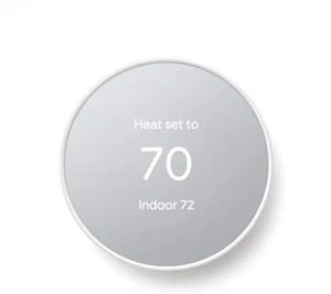 Google Nest Thermostat Programmable Wifi Thermostat Snow GA01334-CA - Picture 1 of 2