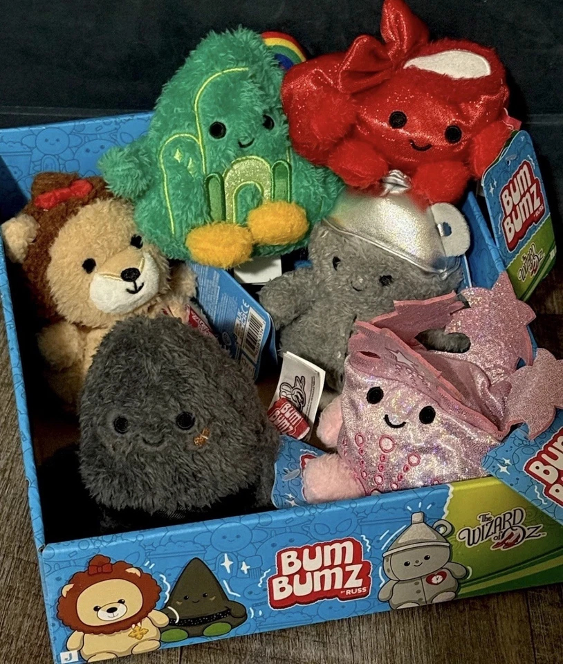 BUM BUMZ Wizard Of Oz Plush Bumbumz 4.5" with Display Box NEW - Image 1 of 1