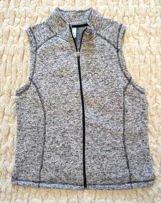 Exertek Heather Gray Knit Vest - Size Large - Pockets - Warm - Zip Closure - Image 1 of 4