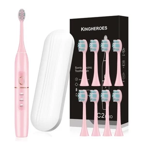Electric Toothbrush 8 Brush Heads & Travel Case,4 Modes -NEW SEALED - Picture 1 of 5
