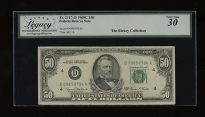 DBR 1969-C $50 FRN Cleveland Fr. 2117-D Legacy 30 Serial D09858784A - Picture 1 of 2