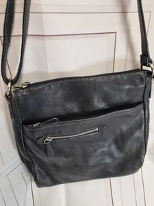 Colorado Black Leather Hand Bag - Picture 1 of 6