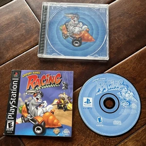 Looney Tunes Racing Sony PlayStation 1 PS1 Complete CIB w/ Water Damaged Manual - Picture 1 of 7